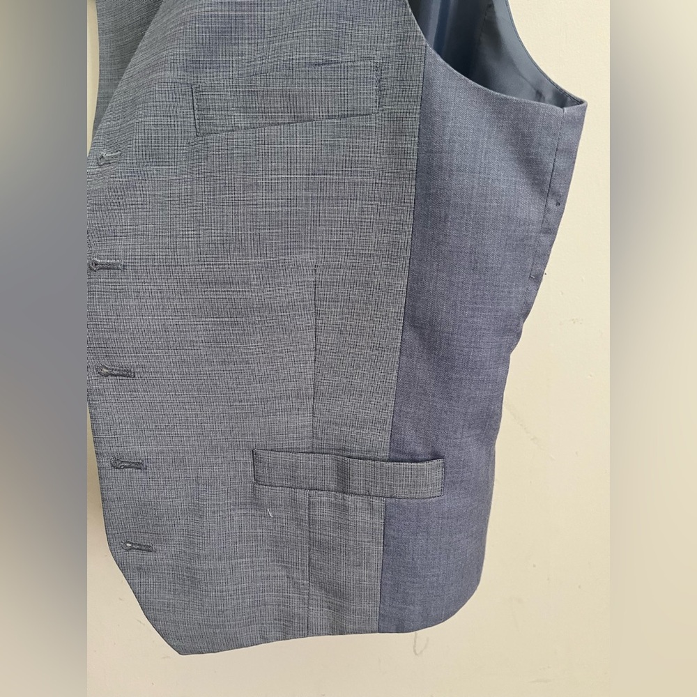 Men’s 2-piece INC International Concepts Blue Vest with Matching Pant - Picture 5 of 9